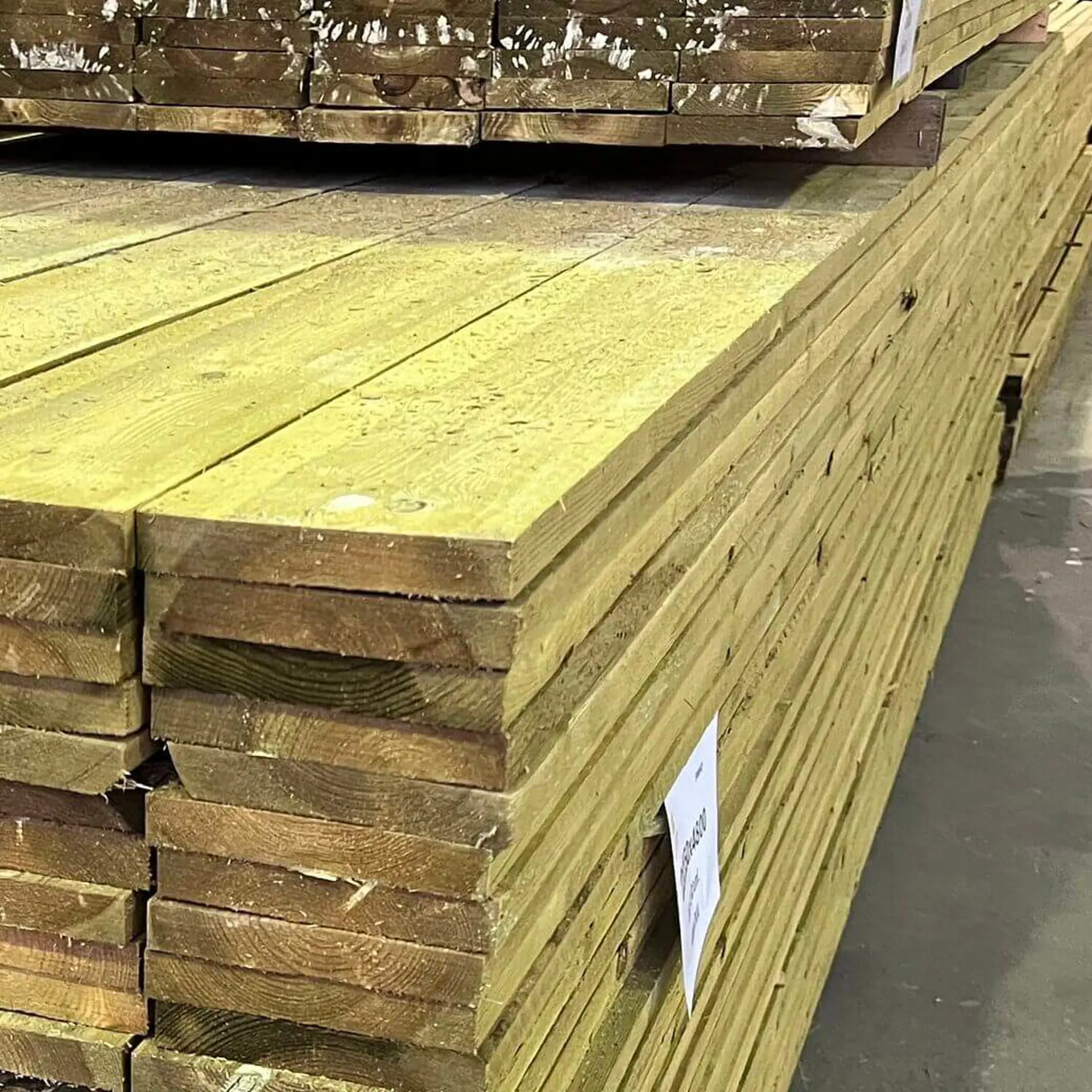 Treated pine rough boards - 22x150x3600