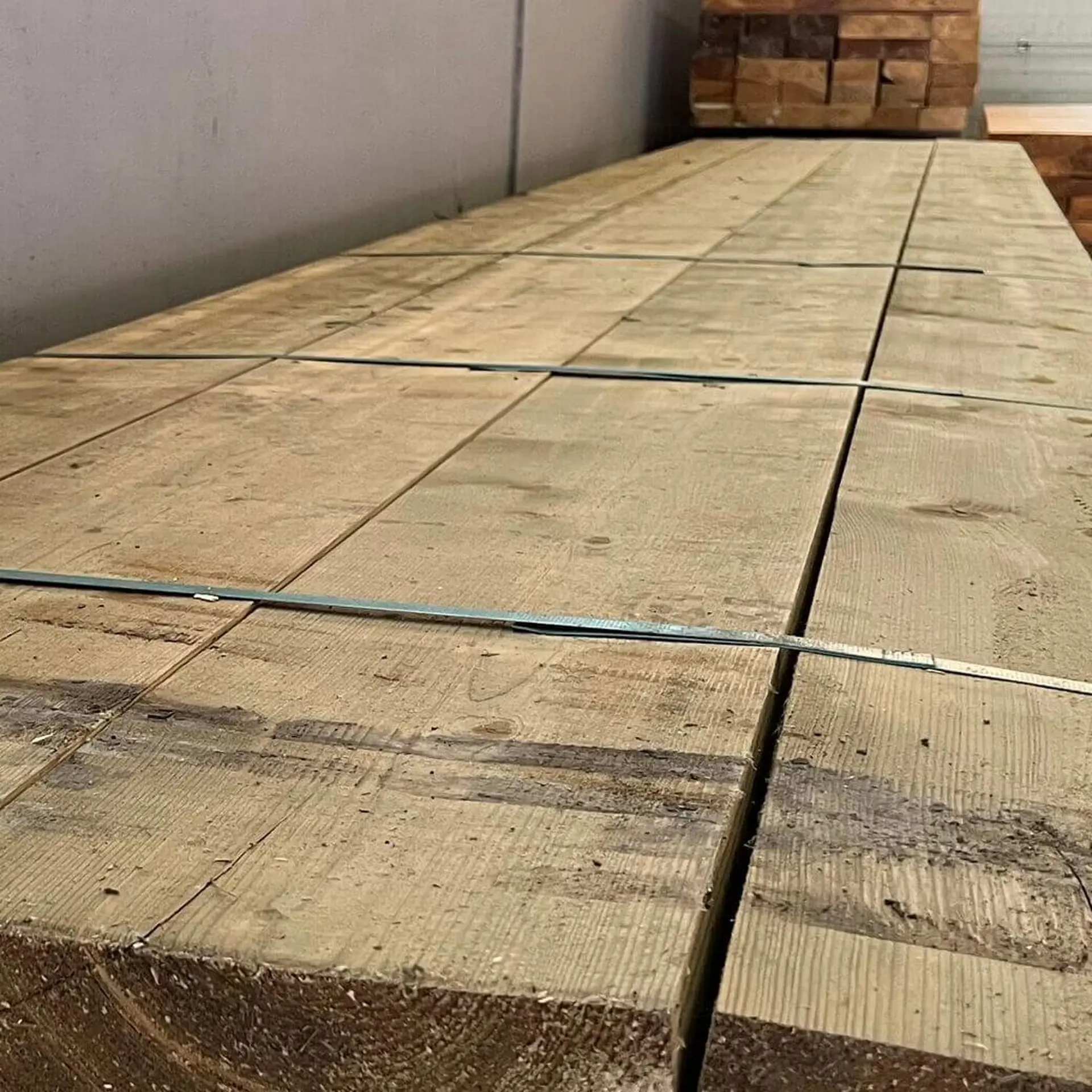 Solid pine beams, planed - 80x240x6000