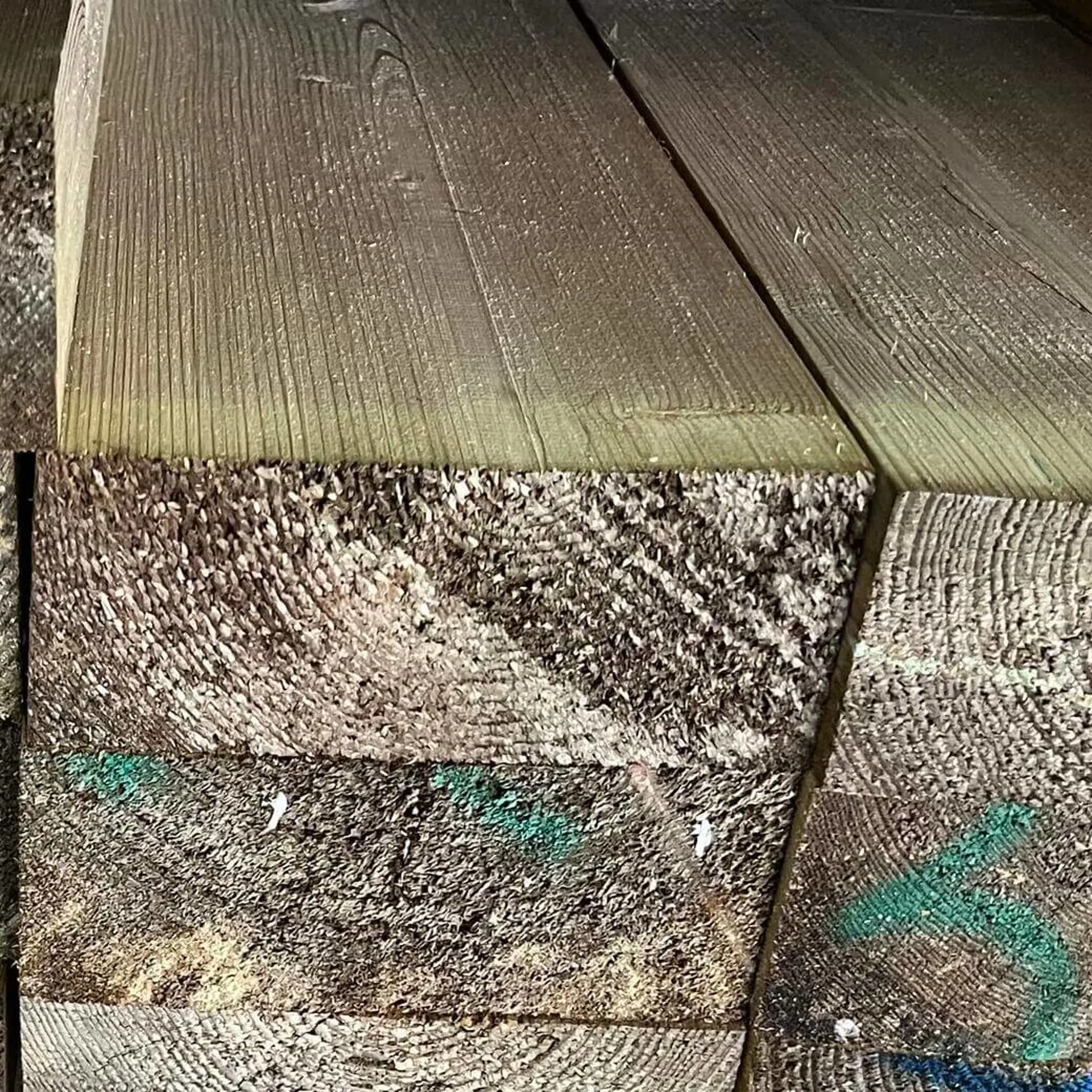 Solid pine beams, planed - 80x160x6000