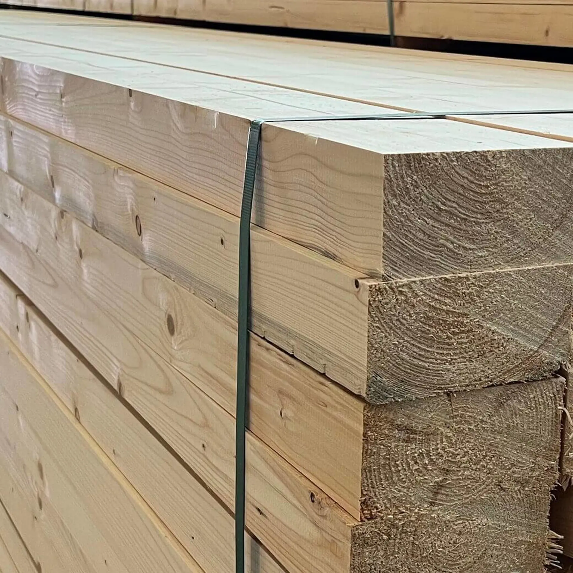 Solid spruce beams, planed - 80x240x6000