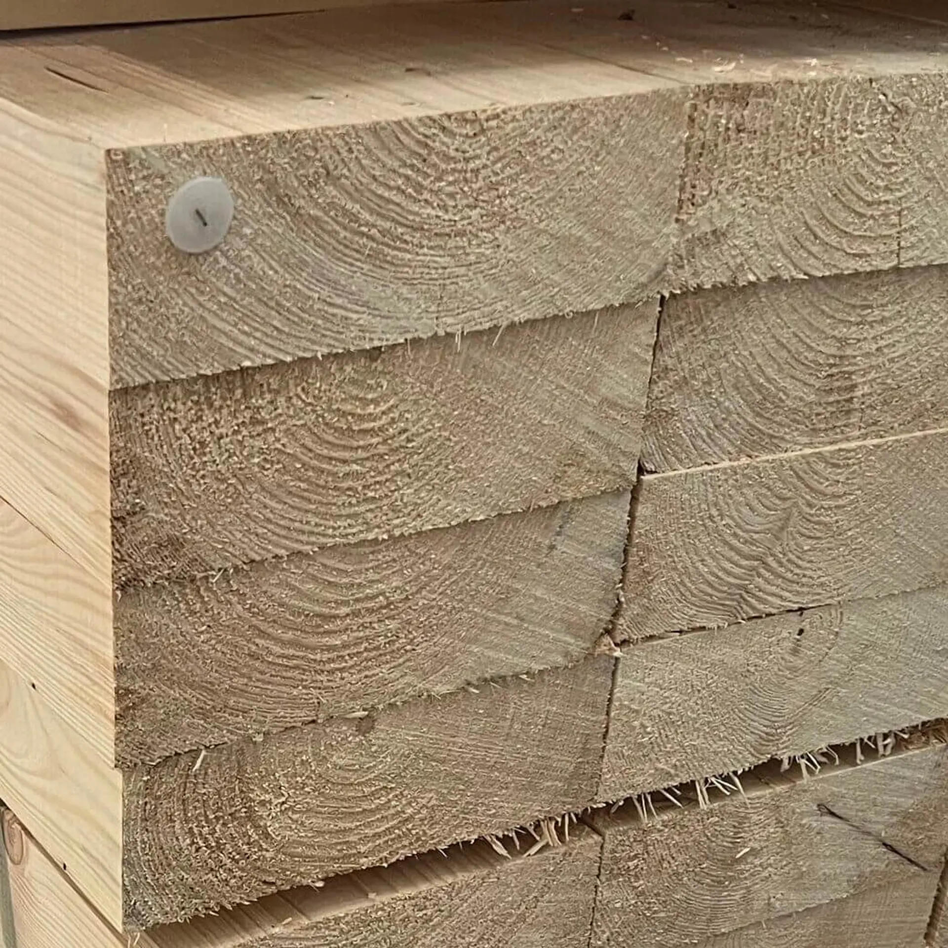 Solid spruce beams, planed - 80x240x6000